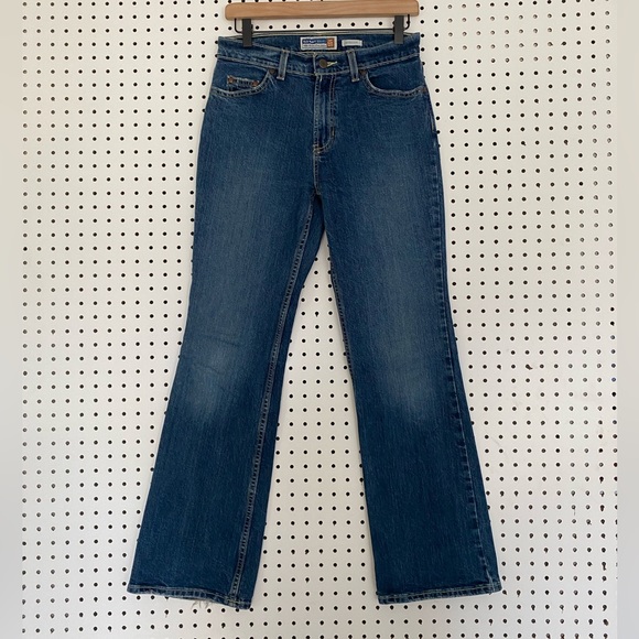Vintage Old Navy Just Below Waist Kick Flare Bootcut Jeans - Picture 1 of 7